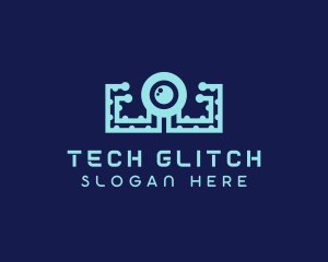 Lens Tech Octopus logo design