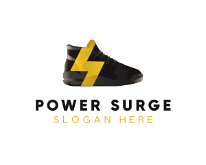 Surge - Lightning Sneaker Shoes logo design