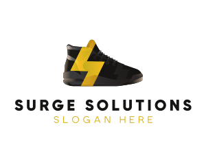Surge - Lightning Sneaker Shoes logo design