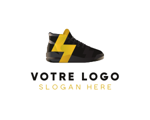 Lightning Sneaker Shoes logo design
