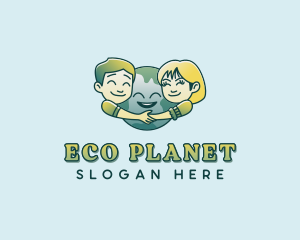 Eco Earth Planet logo design