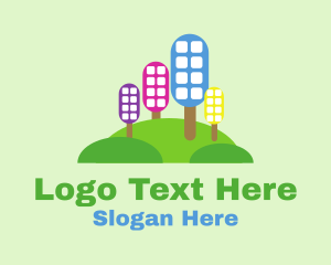 Eco Friendly - Eco City Skyline logo design