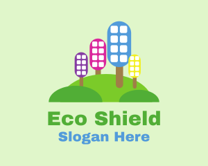 Eco City Skyline logo design