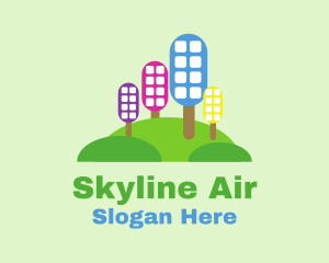 Eco City Skyline logo design