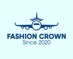 Travel Airplane Crown logo design