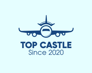 Airline - Travel Airplane Crown logo design