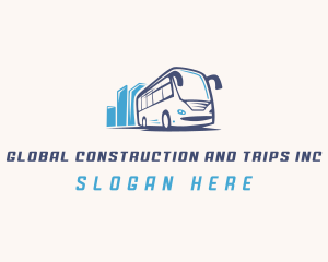 Tourist - City Bus Transportation logo design