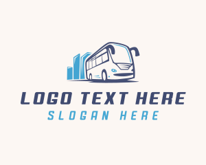 Red Bus - City Bus Transportation logo design