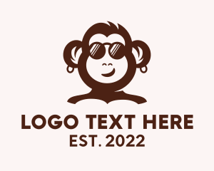 Video Game - Hipster Monkey Video Game logo design