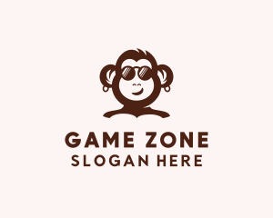 Monkey Video Game  logo design