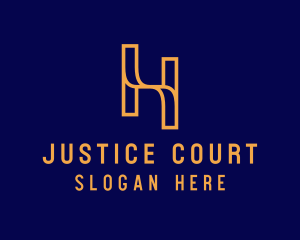 Court - Notary Court Law Firm logo design