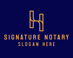 Notary - Notary Court Law Firm logo design