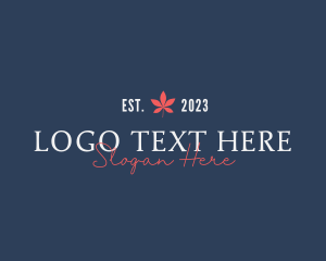 Typography - Fashion Business Maple logo design