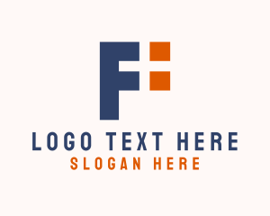 Letter F - Hospital Medical Clinic logo design