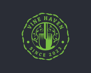 Gardening Shovel Plant logo design