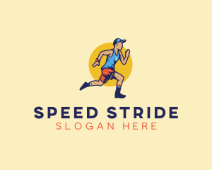 Runner - Marathon Runner Athlete logo design