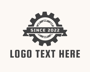 Repair Service - Industrial Mechanic Gear logo design