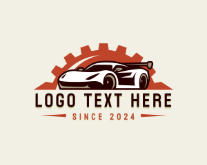 Transport - Car Mechanic Gear logo design