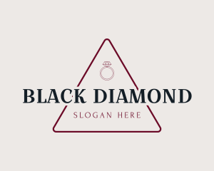 Ring Diamond Triangle logo design