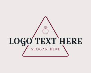 Jewelry - Ring Diamond Triangle logo design