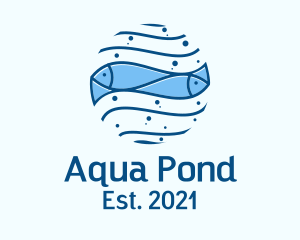 Fish Pond Fishery logo design