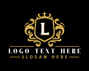 Hotel - Elegant Decorative Crest logo design