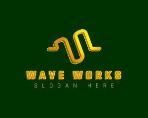 Creative Business Wave logo design