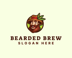 Farmer Explore Beard Guy logo design