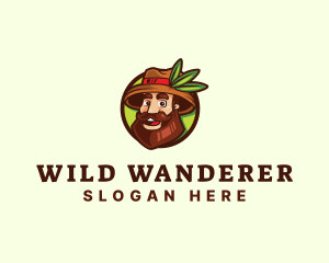 Adventurer - Farmer Explore Beard Guy logo design