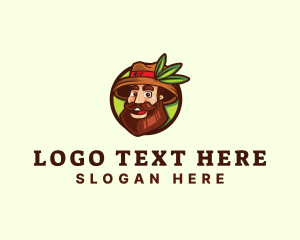 Market - Farmer Explore Beard Guy logo design