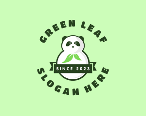 Nature Panda Leaf logo design