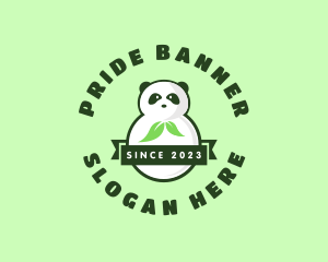 Nature Panda Leaf logo design