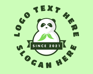 Wildlife Sanctuary - Nature Panda Mascot logo design