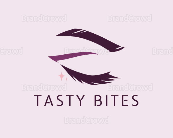Purple Glam Eyelashes Logo