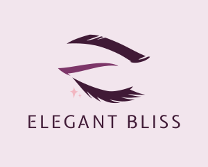 Purple Glam Eyelashes  Logo