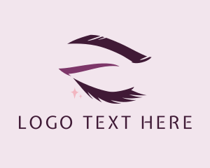 Purple Glam Eyelashes  Logo