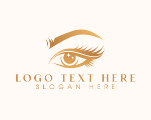 Gradient - Beauty Feminine Eyelashes logo design