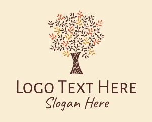 Eco Park - Autumn Tree Park logo design