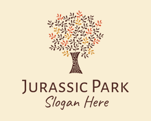 Autumn Tree Park  logo design