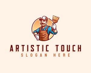 Handyman Painter Worker logo design