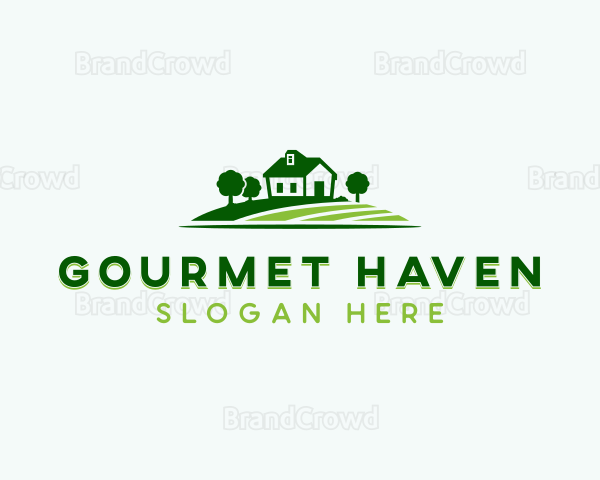 Garden Lawn Landscaper Logo