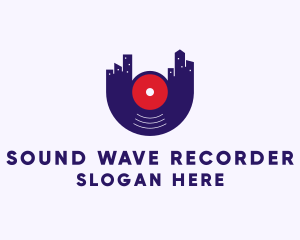 City Vinyl Sound logo design