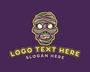 Mad - Zombie Mummy Gaming logo design