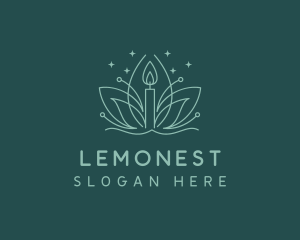 Lotus Wellness Candle logo design