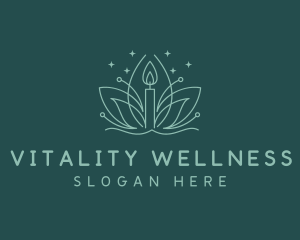 Lotus Wellness Candle logo design