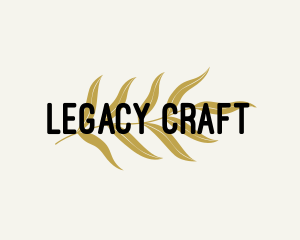 Heritage - Modern Artisanal Leaf logo design