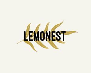 Modern Artisanal Leaf logo design