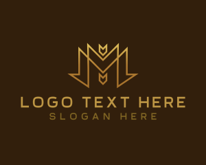 Premium Business Letter M logo design