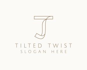 Apparel Tailor Letter T logo design