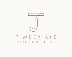 Apparel Tailor Letter T logo design